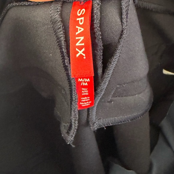 SPANX Ponte Slim Straight Navy Blue Pull-On Compression Smoothing  Pants - Picture 6 of 11